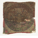 Textile fragment with medallion