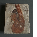 Fragment of a low relief depicting an enemy 