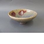 Jun stoneware bowl with kintsugi repair