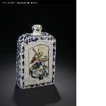 Bottle with representation of f Saint George
