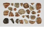 Pieces of Aegean pottery