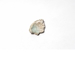 Fragment d'un objet en faïence bleu 