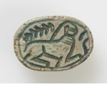 Scarab with lying sphinx