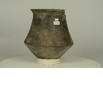 Carinated vase with flared rim