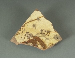 Base of a small bowl with human figure