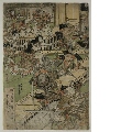 MRAH-JP.05133・・国貞〈1〉「堀川夜討之図」「三枚続」