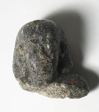 Head of a man with inscription