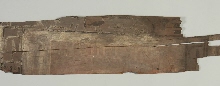 Fragment of a coffin with inscription
