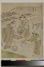 Kaiko yashinai gusa (Culture des vers à soie): N°6 - Examination des nouveaux cocons