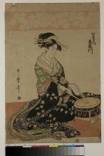 La courtisane Kisegawa de la maison Matsubaya 