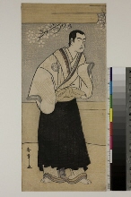 L'acteur Sawamura Sōjūrō III dans le rôle d'un moine