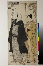 Les acteurs Nakamura Nakazō et Azuma Tōzō dans le vie privée