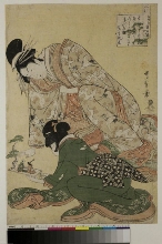 Mutamagawa (Six Rivières de Gemme): La courtisane Seyama, pensionnaire de la maison Matsubaya