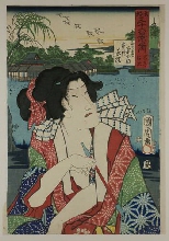 Tōto sanjūrokkei no uchi (Trente-six vues de la Capitale de l'Est): L'étang Shinobazu 