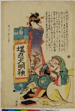 Daikoku incrivant un rouleau