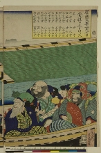 Les Sept Dieux du Bonheur dans un bateau sur la rivière Sumida