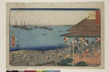 Edo meisho (Endroits célèbres d'Edo): Vue automnale de Takanawa