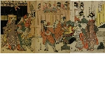 Toyohiro Toyokuni ryōga jūnikō (The Twelve Months, drawn by Toyokui and Toyohiro): First Month