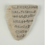 Hieratic ostracon: delivery of goods