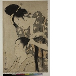 Fujin tewaza jūni-kō (Twelve forms of women's handiwork): Young hairdresser