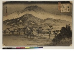 Ōmi hakkei no uchi (Eight views of Ōmi): Evening bell at Miidera Temple