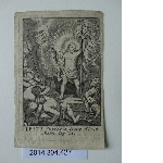 Memorial card for a death - Iesus Surrexit sicut dixit