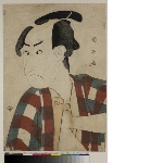Half length portrait of the actor Ichikawa Omezō