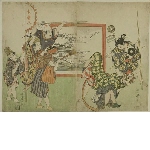Parody of Katō Kiyomasa's fight with a tiger in Korea