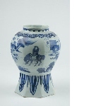 Vase balustre (sans couvercle) à décor chinois