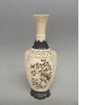 Vase with inlay decoration and silver mount