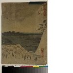 Edo meisho shijūhakkei (Forty-eight famous views of Edo): N°4 - Kudanzaka, the Moon-awaiting Festival on the  twenty-sixth night