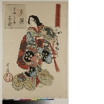 Naniwa Shimanouchi nerimono: The geisha Kiju of Kyōki as Yūgao