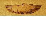 Inlay in the shape of a flying vulture