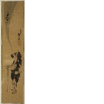 The immortal Li Tieguai (Tekkai sennin) ; cutout from harimaze print 