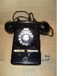 Table telephone with rotary dial