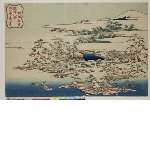 Ryūkyū hakkei (Eight views of the Ryūkyū Islands):  Sound of the wind in the pines at Ryūtō Temple 