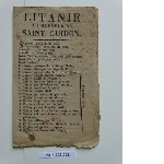 Litany in the honour of Saint Guy