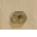Bead with facets in rock crystal