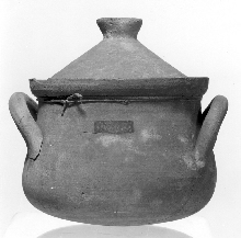 Pot with handles and lid