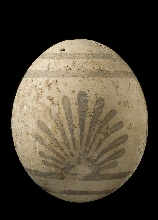 Decorated ostrich egg
