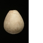 Macehead in white limestone